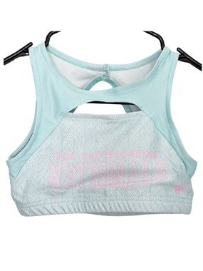Varsity Spirit UCA Nationals Cheer Sports Bra Blue Pink Youth M Cheerleading